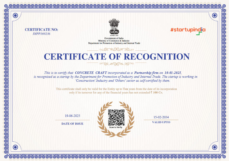 Startup India Certificate